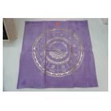 Velvet Zodiac Tea Cloth, Glasses in Wood Box, and Decor