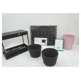 Chalkboard Calendar, Shelf, Woven Baskets