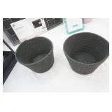 Chalkboard Calendar, Shelf, Woven Baskets