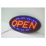 LED Open Sign 19"x 10" Oval