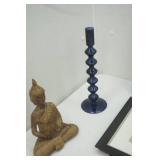 Decor Lot: Meditating Buddha, Stackable Letter Tray Set