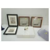 Decor Lot: Meditating Buddha, Stackable Letter Tray Set