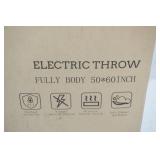 Electric Throw Blanket & 2-Tier Sliding Organizer