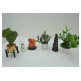 Artificial Plant Decor, Fairy Light Pumpkin Globe