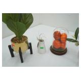 Artificial Plant Decor, Fairy Light Pumpkin Globe