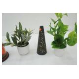 Artificial Plant Decor, Fairy Light Pumpkin Globe