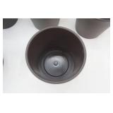 Aesthetic Plastic Containers (6ct) 6"H by 6.3" diameter