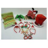 The Grinch String Lights (3ct) Christmas Hats, Headbands and Glasses