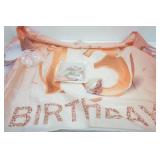 13th Birthday Banner - 30th Tiara, Balloons & Other Banner Kit