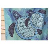 Sea Turtle Double Sided Tapestry