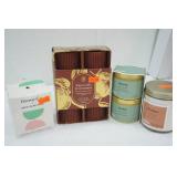 Candles: Drew Barrymore, Room Essentials, Warm Cider & Cinnamon Pillars