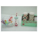 Holiday Duckies, To-Go Hot Cups, Milk Bottle