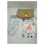 Easter Gnome Window Clings, Bunnie Bags, Coloring Tablecloth