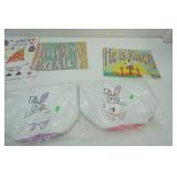 Easter Gnome Window Clings, Bunnie Bags, Yard Flags