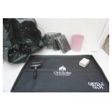 Rubber Griddle Mat with Pumice Square & Cleaning Scraper, Under the Bed Organizing Cubes, Waste Basket