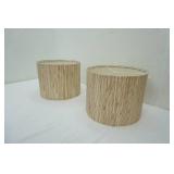 Lamp Shades (2ct) 10" tall by 13" diameter