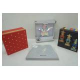 Lit Tree Topper, Sparkle Tree Collar, 2 Gift Boxes