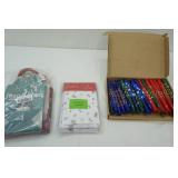 Christmas Gift Bags, Treat Bags, Box of Large Christmas Pens