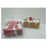 Snowflake Stocking Holders & Gift Bags