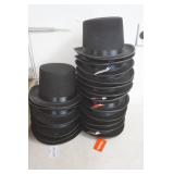 Black Felt Top Hats