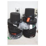 Black Felt Top Hats