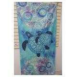 Sea Turtle Tapestry 70" tall by 34.5" wide