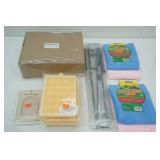 Variety Lot: sprinkler, fresh veggie pouches, garden flag holder, scent cards