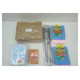 Variety Lot: sprinkler, fresh veggie pouches, garden flag holder, scent cards