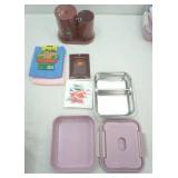 Pillow Fort Bento Box, Fresh Vegetable Pouches, Scent Cards, Bathroom Containers