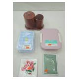 Lunch Box, Mini Silicone Ice Cube Trays, Scent Card, Bathroom Containers