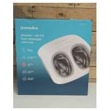 Homedics - Shiatsu + air 3.0 foot massager with heat - White Homedics - Shiatsu + air 3.0 foot massager with heat - White