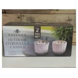 Essenza  Outdoor Scented Citronella Candle Grey - 2 Pack Essenza  Outdoor Scented Citronella Candle Grey - 2 Pack