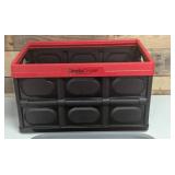 Greenmade InstaCrate 12 gal Black/Red Folding Crate 11.7 in. H X 14.2 in. W X 21 in. D Stackable Greenmade InstaCrate 12 gal Black/Red Folding Crate 11.7 in. H X 14.2 in. W X 21 in. D Stackable