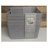 Lifetime Brands Storage Baskets, Set of 4 Lifetime Brands Storage Baskets, Set of 4