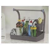 POLDER Under Sink Storage Caddy GRAY Kitchen Bathroom Organizer 16.75x10.5" IN POLDER Under Sink Storage Caddy GRAY Kitchen Bathroom Organizer 16.75x10.5" IN