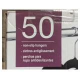 Flocked Non-Slip Space Saving Hangers - 50 Pack Flocked Non-Slip Space Saving Hangers - 50 Pack