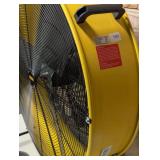 30 in. Heavy Duty High Velocity Barrel Floor Drum Fan in Yellow with DC Brushless Motor, Variable Speeds, 13,300 CFM 30 in. Heavy Duty High Velocity Barrel Floor Drum Fan in Yellow with DC Brushless Motor, Variable Speeds, 13,300 CFM