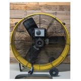30 in. Heavy Duty High Velocity Barrel Floor Drum Fan in Yellow with DC Brushless Motor, Variable Speeds, 13,300 CFM 30 in. Heavy Duty High Velocity Barrel Floor Drum Fan in Yellow with DC Brushless Motor, Variable Speeds, 13,300 CFM