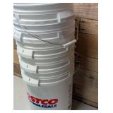 5  Pack Costco Wholesale Bucket, 5 Gallon, White, 5  Pack Costco Wholesale Bucket, 5 Gallon, White,