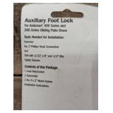 Anderson Auxiliary Foot Lock for 400 & 200 Series Gliding Patio Doors Anderson Auxiliary Foot Lock for 400 & 200 Series Gliding Patio Doors