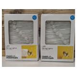 2 Pack Cracked Orb Fairy String Lights White - Room Essentials™: LED Indoor Decor, USB & Battery Powered, 14ft Length Each 2 Pack Cracked Orb Fairy String Lights White - Room Essentials™: LED Indoor Decor, USB & Battery Powered, 14ft Length Each