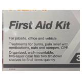First Aid Kit 328 Piece OSHA Compliant Contractor Office Jobsite Emergency Box First Aid Kit 328 Piece OSHA Compliant Contractor Office Jobsite Emergency Box