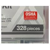First Aid Kit 328 Piece OSHA Compliant Contractor Office Jobsite Emergency Box First Aid Kit 328 Piece OSHA Compliant Contractor Office Jobsite Emergency Box