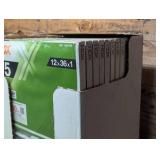 12 Pack - 12 In. X 36 In. X 1 In. Standard Pleated Air Filter FPR 5, MERV 8 12 Pack - 12 In. X 36 In. X 1 In. Standard Pleated Air Filter FPR 5, MERV 8