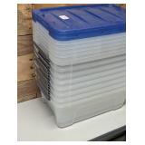 8 Pack IRIS 12.9 Quart Buckle Up Storage Bin - USA 8 Pack IRIS 12.9 Quart Buckle Up Storage Bin - USA