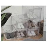3 Pack - Stackable Shoebox & Organizer - Clear 3 Pack - Stackable Shoebox & Organizer - Clear