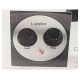 Lasko 1500W Electric Pivoting Utility Ceramic Space Heater with Thermostat, 5919, Black Lasko 1500W Electric Pivoting Utility Ceramic Space Heater with Thermostat, 5919, Black