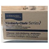 Kimberly Clark Professional Universal Folded Paper Towel Dispenser (09905), for Kleenex and Scott Brand Multifold and C-fold, 13.3” x, 5.9” x 18.9”, Smoke (Black) Kimberly Clark Professional Universal Folded Paper Towel Dispenser (09905), for Kleenex and Scott Brand Multifold and C-fold, 13.3” x, 5.9” x 18.9”, Smoke (Black)