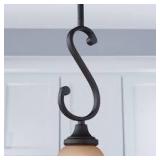 Kichler Monroe 1 Mini-Pendant with Light Umber Etched Glass, Olde Bronze Finish Kichler Monroe 1 Mini-Pendant with Light Umber Etched Glass, Olde Bronze Finish