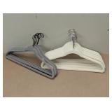Brightroom non-Slip Velvet Hangers - 25 Hangers Total - 16 White 9 Gray Brightroom non-Slip Velvet Hangers - 25 Hangers Total - 16 White 9 Gray